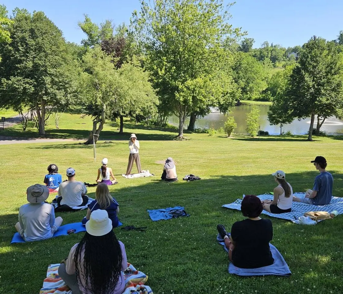 meditation in the park