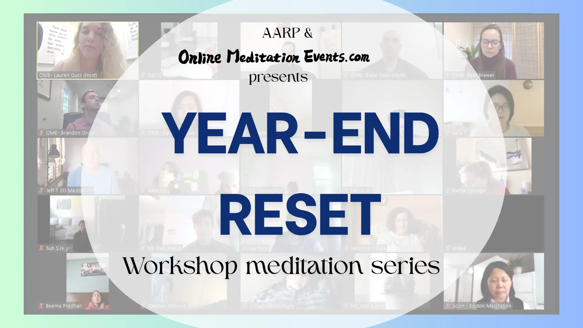 workshop online retreat meditation classes